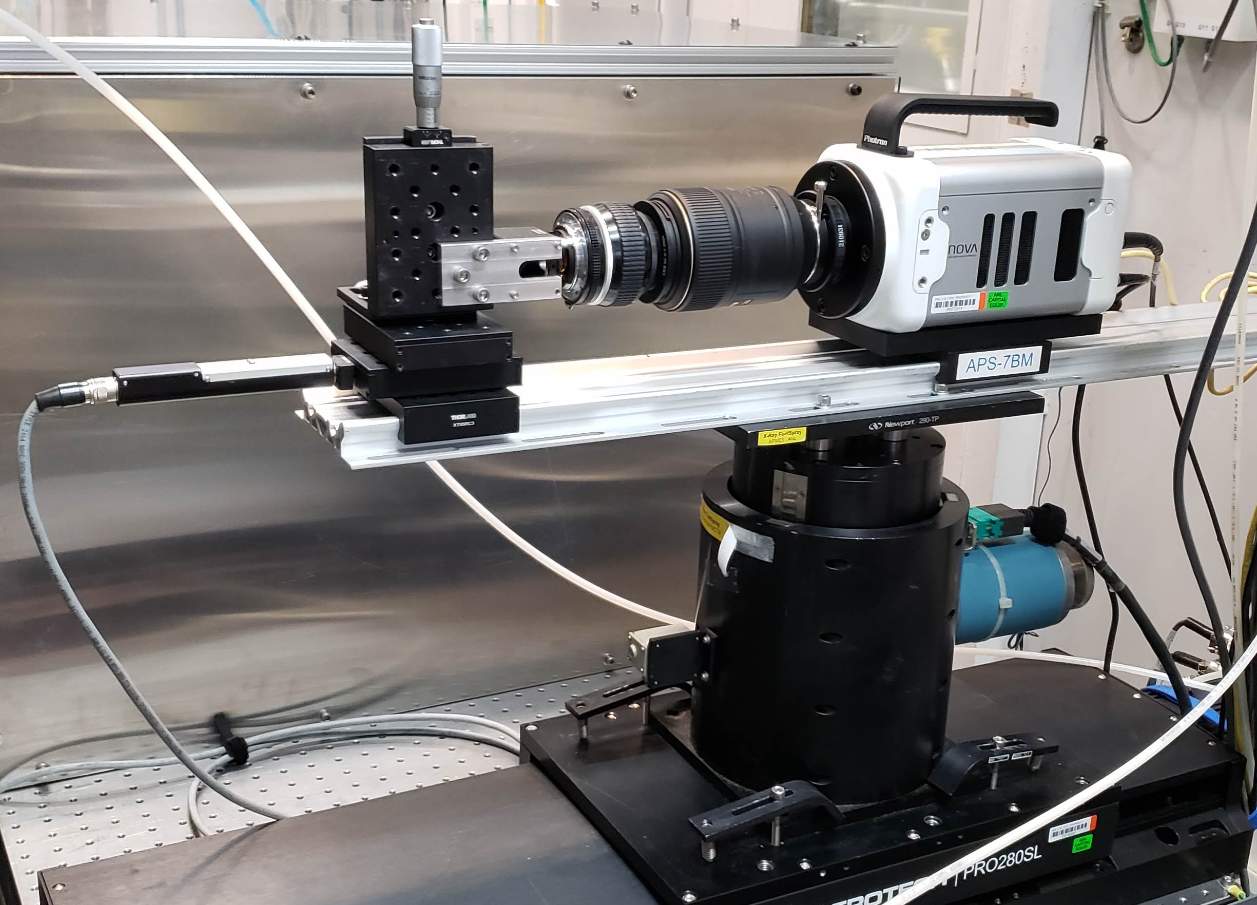 Typical high-speed imaging optical setup